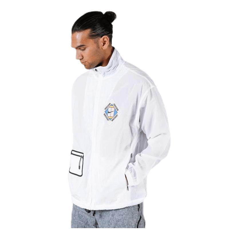 Stadium Court Jacket White/Black