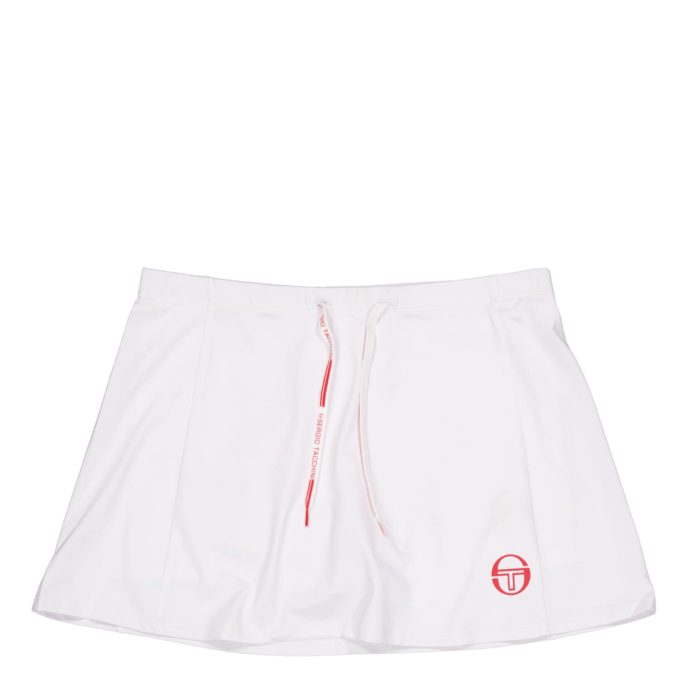 Eva Skort White/red