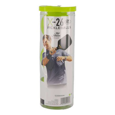 X-26 Indoor Pickleball 3 Pck. Lime-white