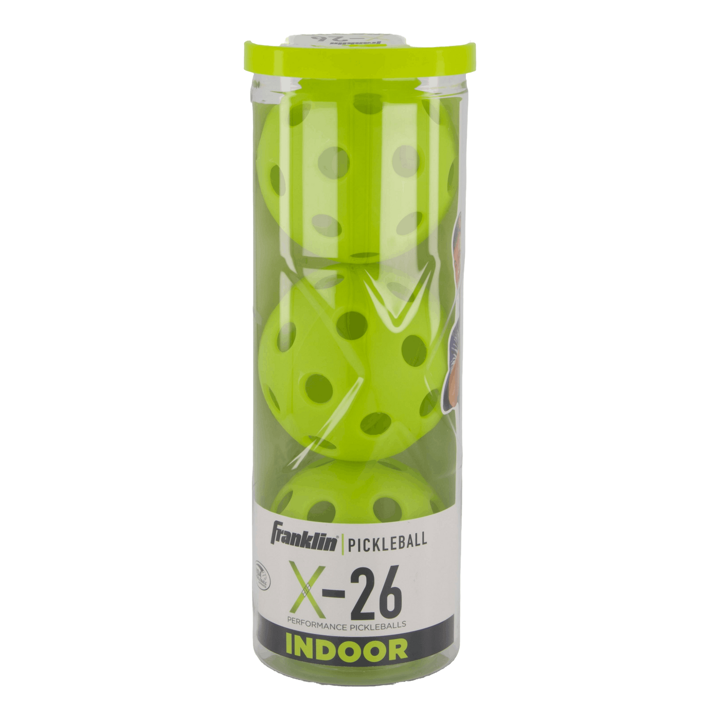 X-26 Indoor Pickleball 3 Pck. Lime-white