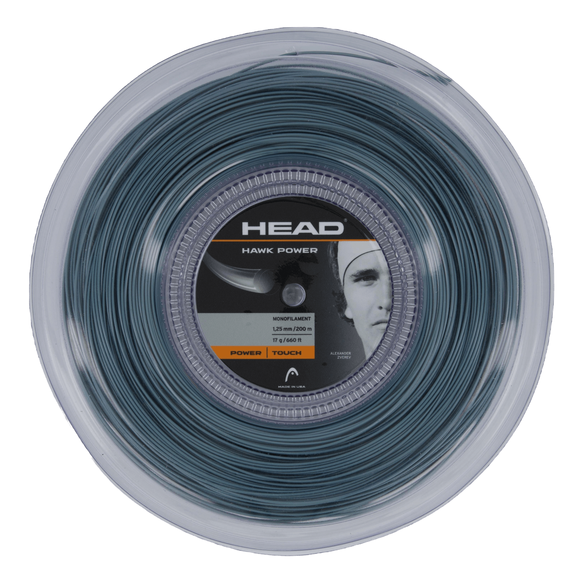 Hawk Power Reel 200m Gauge 17 Petrol – Racketnow.com
