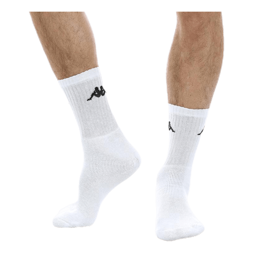 Tennis Trisper Socks 3pk White/Black
