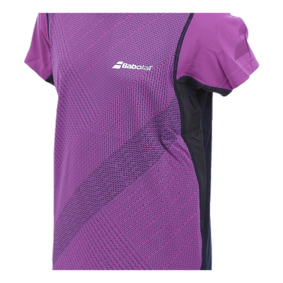 T-Shirt V-Neck Performance Purple