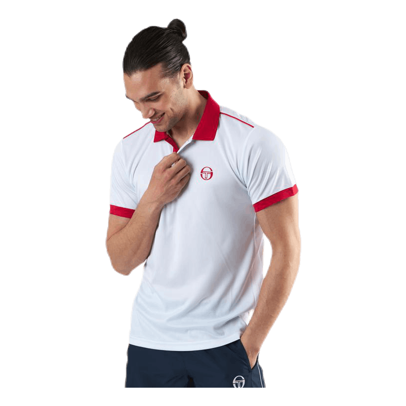 Club Tech Polo White/Red