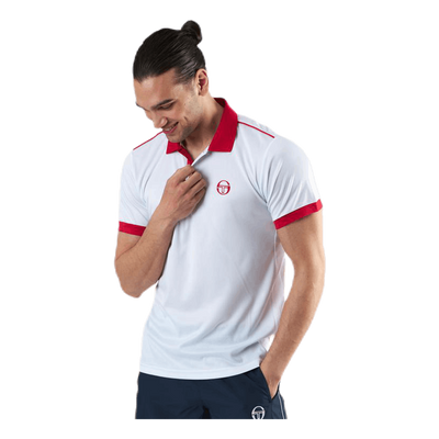 Club Tech Polo White/Red