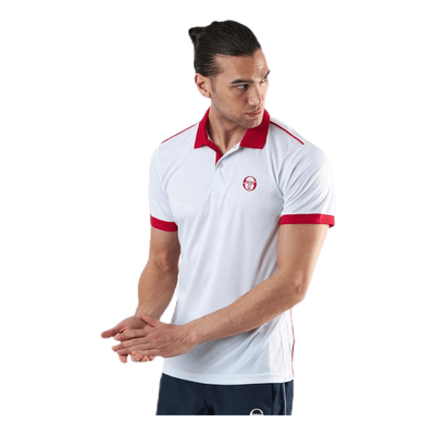 Club Tech Polo White/Red