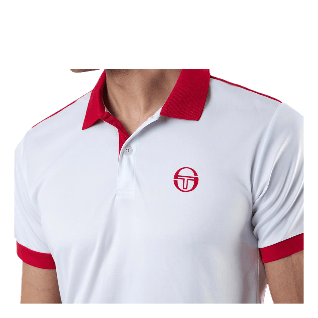 Club Tech Polo White/Red