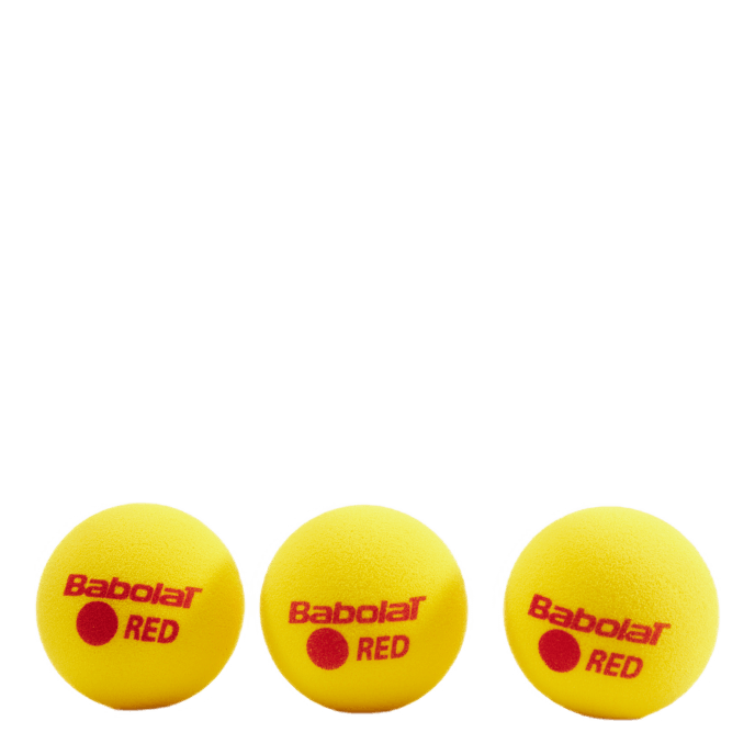 Ball Red Foam  X 3 Yellow