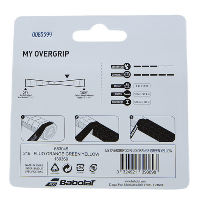 My Grip 3-Pack orange/green/yellow