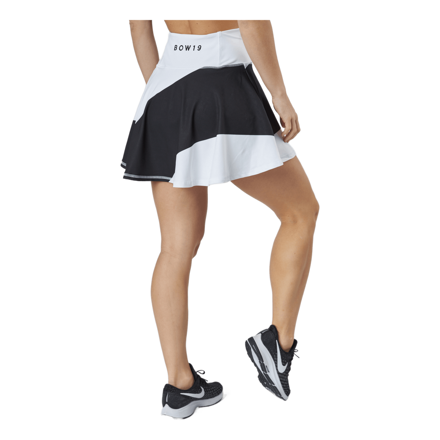Bianca /print Skirt Big Stripe White/black