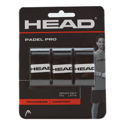 Padel Pro 3 Pcs Pack Black