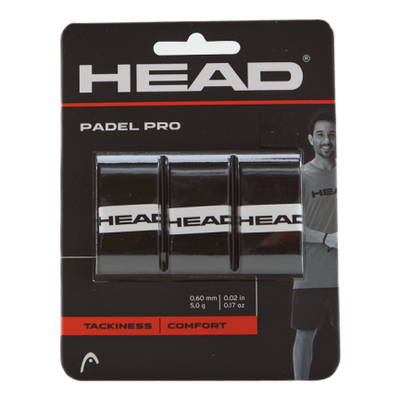 Padel Pro 3 Pcs Pack Black