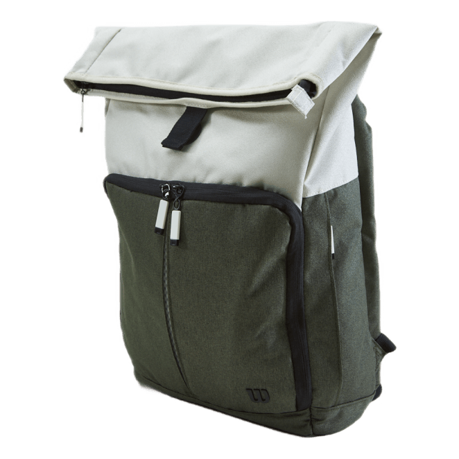 Women's Backpack Cream/forest Green/black