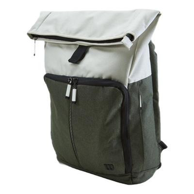 Women's Backpack Cream/forest Green/black