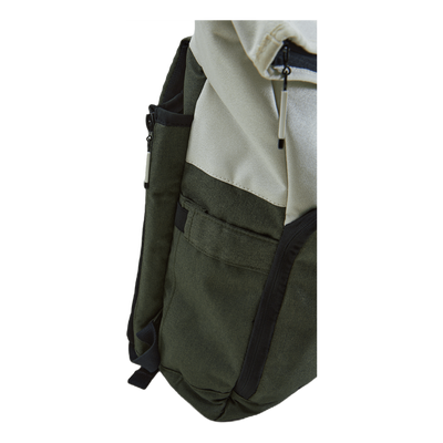 Women's Backpack Cream/forest Green/black