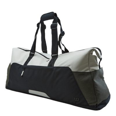 Women's Racket Bag Cream/forest Green/black