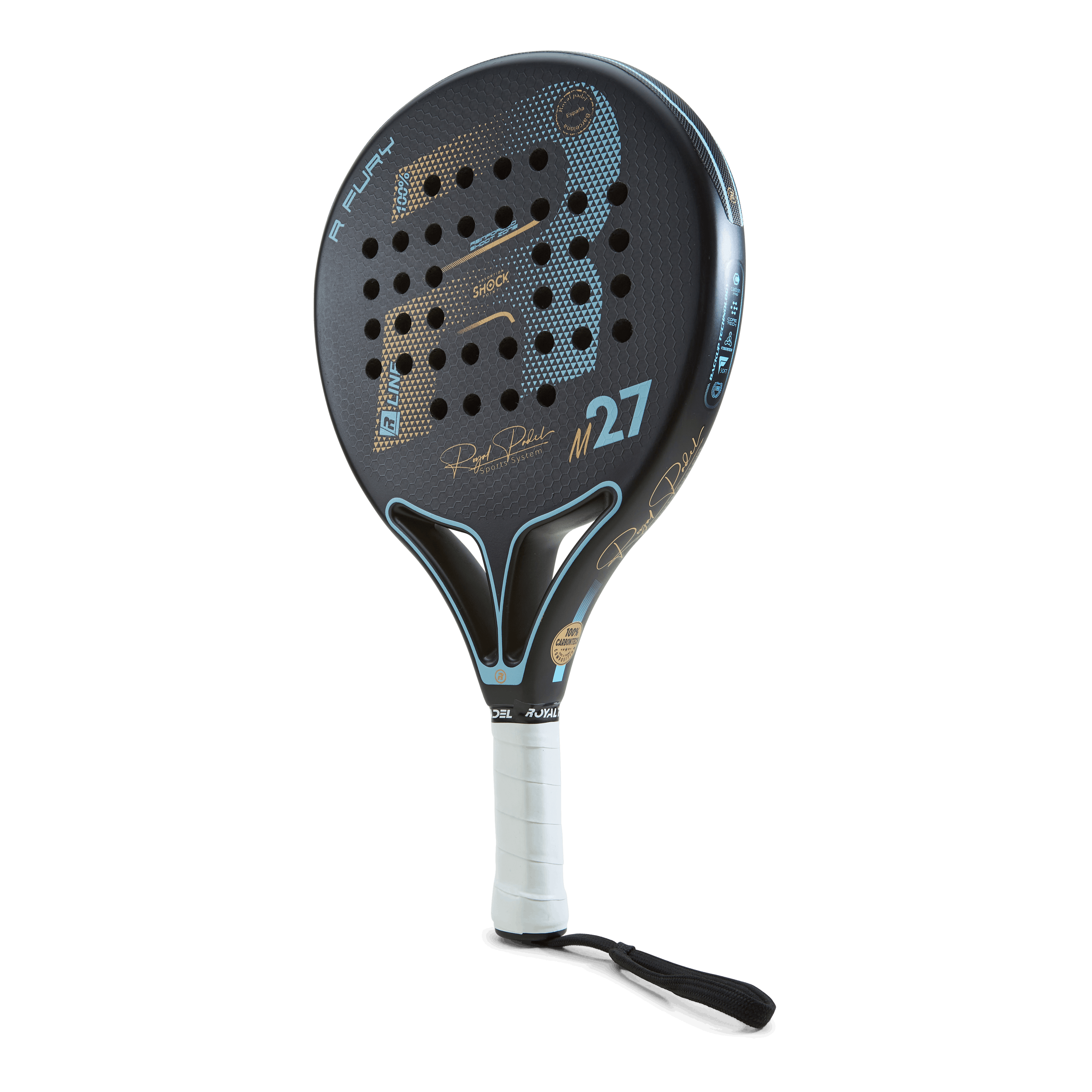 Fury Padel Rackets Royal Padel R-line Fury Black/turquoise – Racketnow.com