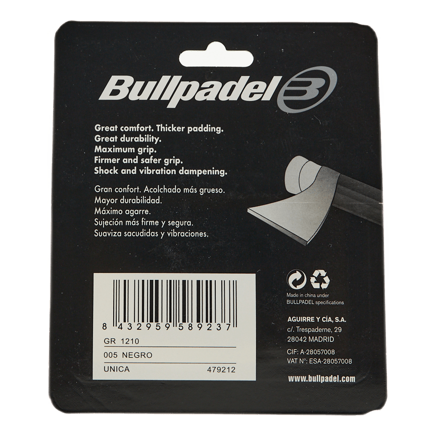 Replacement Padel Grip Black/white